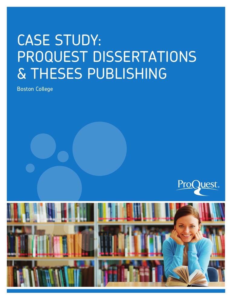 Dissertation proquest database