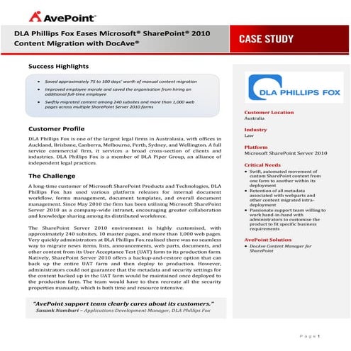 Case study dla_phillips_fox