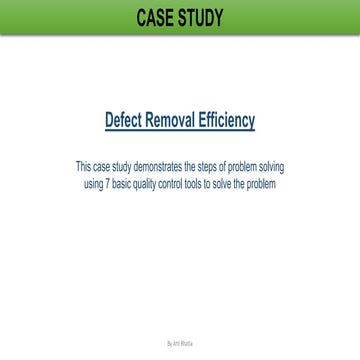 Case study dre using 7 qc tools for problem solving