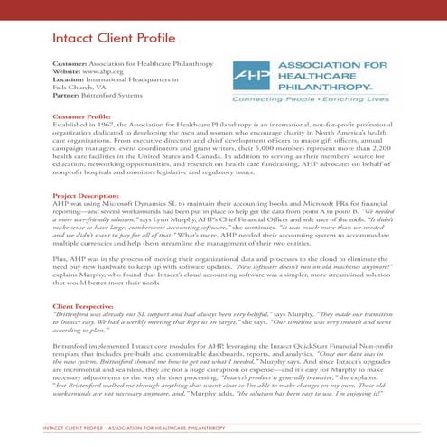 Case Study: Not for Profit Switches from Dynamics SL to Sage Intacct