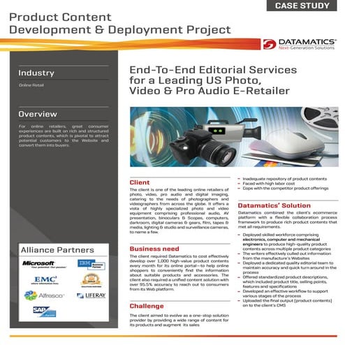 Case Study: Editorial Services