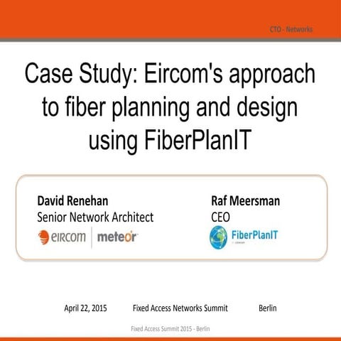 Case study Eircom - FiberPlanIT