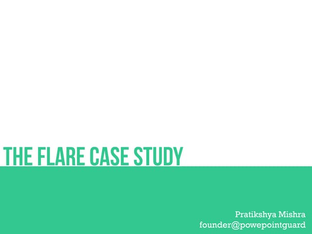 Flare Case Study - Savvy