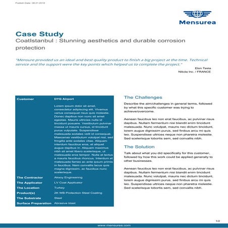 Case Study for Chemical Industry 