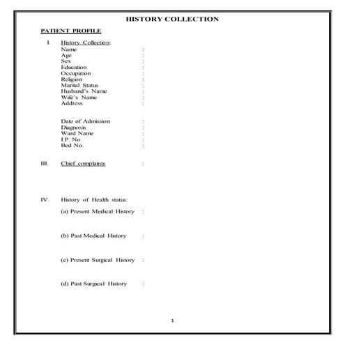 Case study format (Nursing)