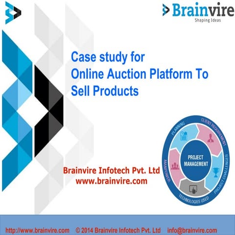Case study for online auction platform to sell products