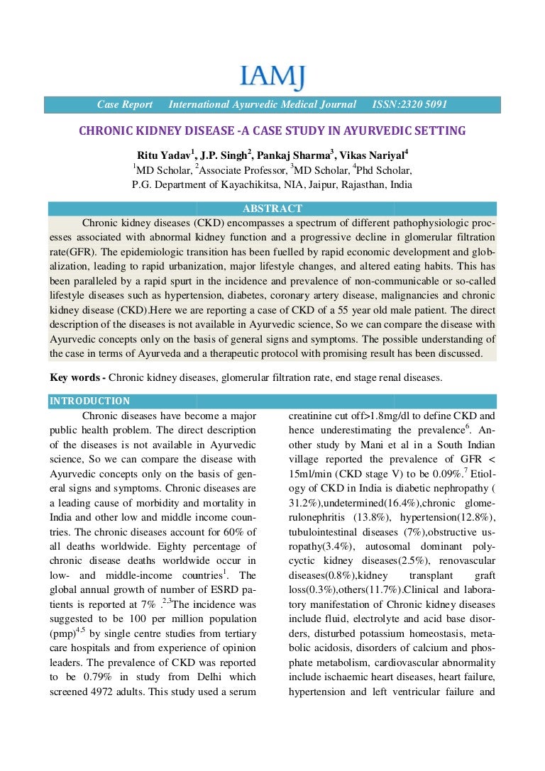Case study of renal failure ppt image