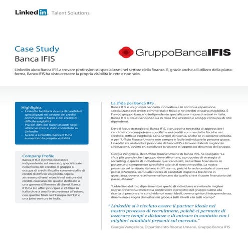 Case Study Banca IFIS