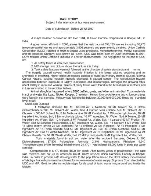 Case study(India international business environment )