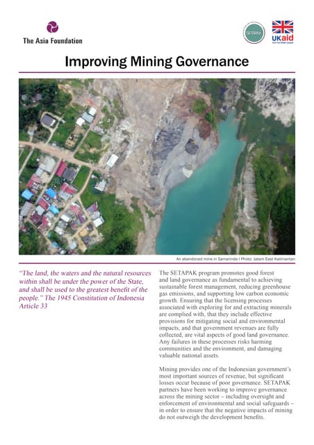 Case study improving-mining-governance