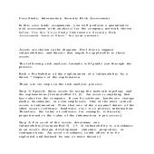 Case Study Information Security Risk Assessmentin This Case Stu Docx