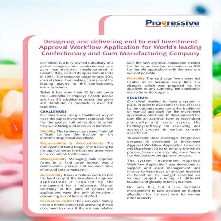 Case Study - Investment Approval Workflow Application