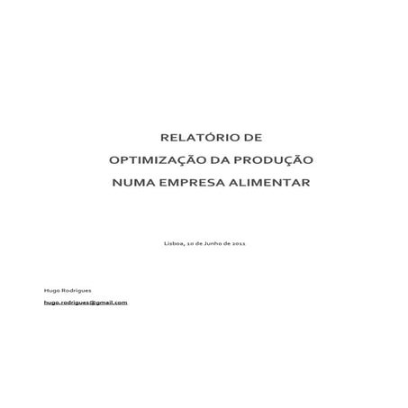 Investigação Operacional // How to raise up to 80% gross margin based in efficiency