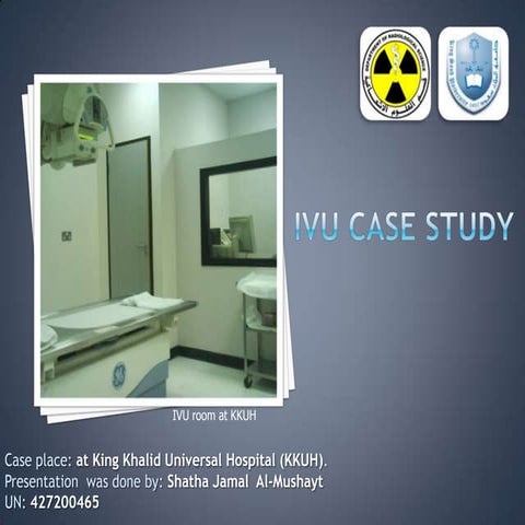 solitary kidney with a stone, Ivu cas study