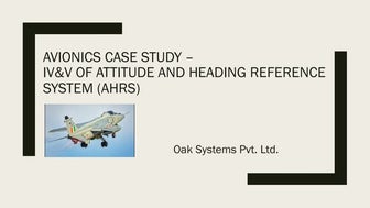 Case Study on IV&V of Attitude and Heading Reference System