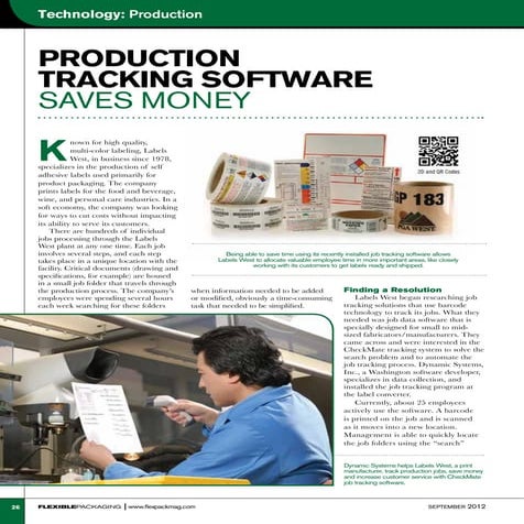 Case study label mfg saves $15,000