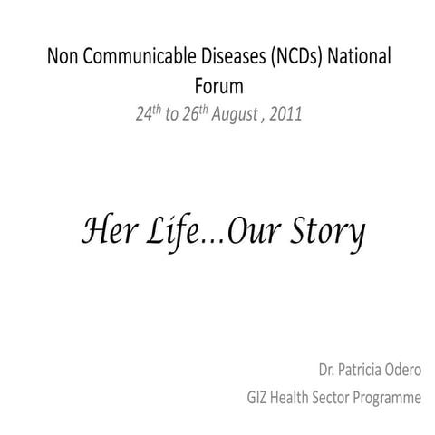 Case Study Life of a Kenyan NCD Patient