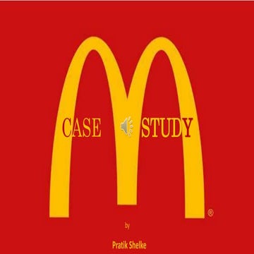 McDonald's Case Study by Pratik Shelke 