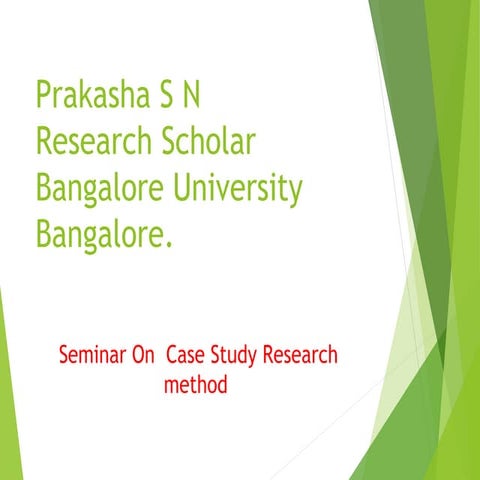 Case study Research metod