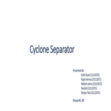 Cyclone Seperator