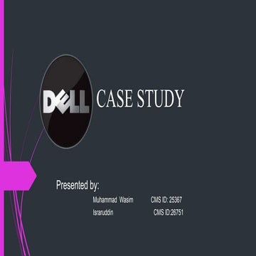Case study of dell