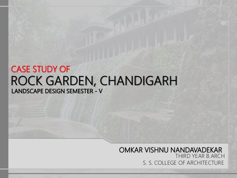 Famous rock garden in india image