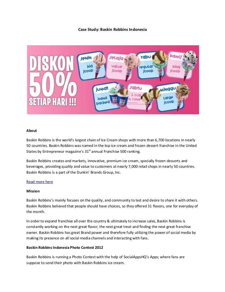 Baskin robbins differentiation strategy picture