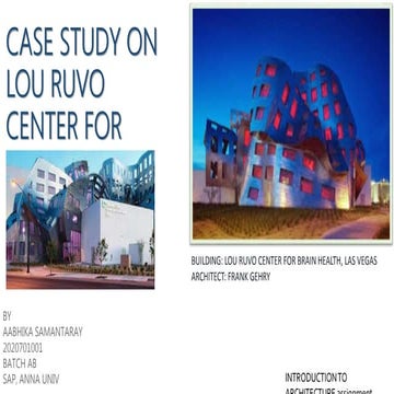 Case study on lou ruvo center for brain health