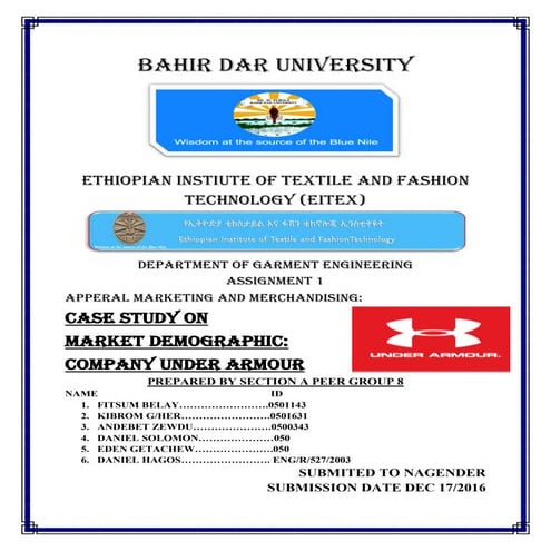 Case study on market segmentation