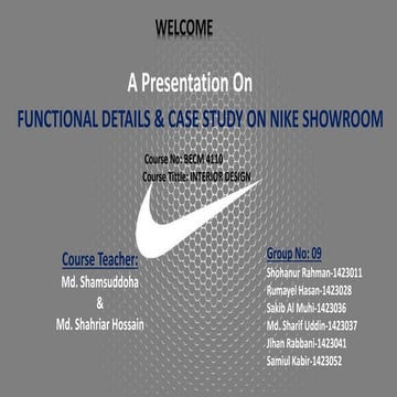 Case study on nike showroom