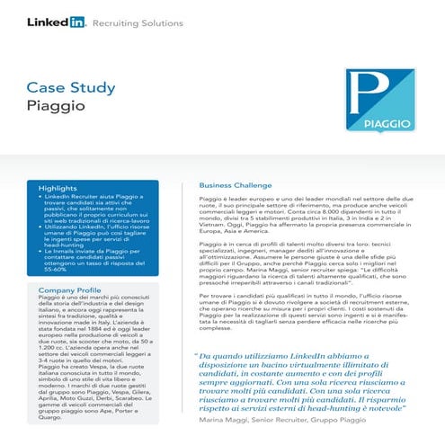 Case Study Piaggio