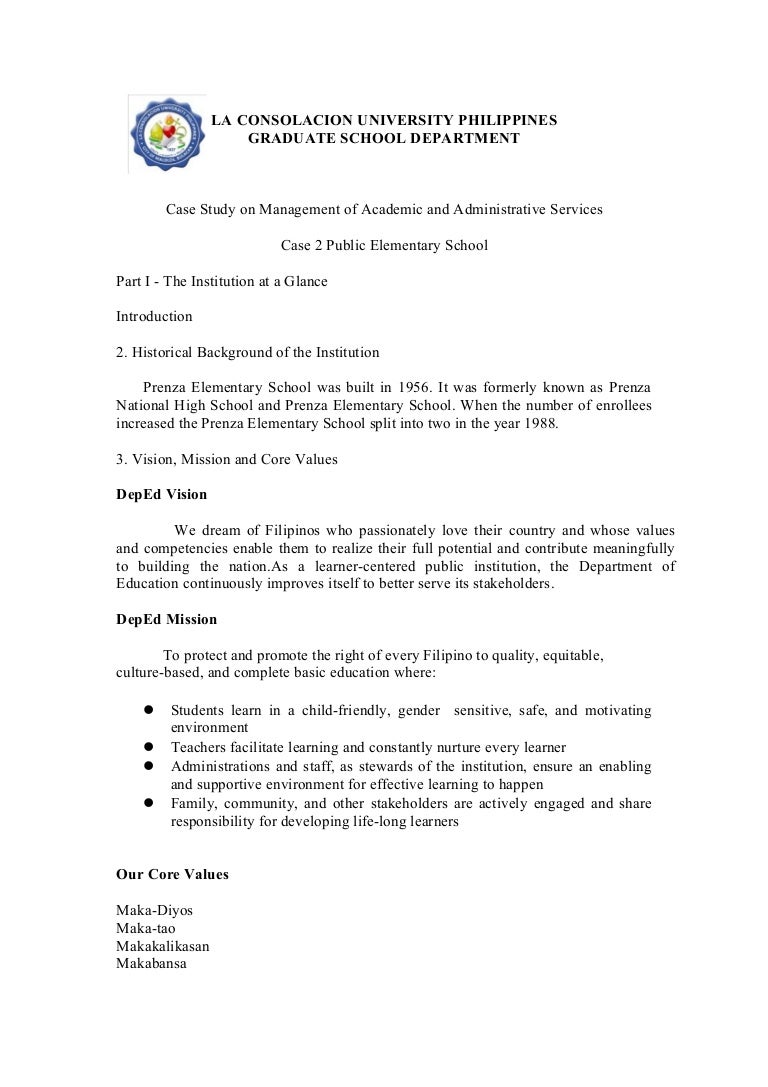 Teaching case study examples picture