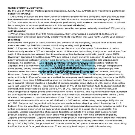 CASE STUDY QUESTIONS By the use of Michael Porters generic .pdf