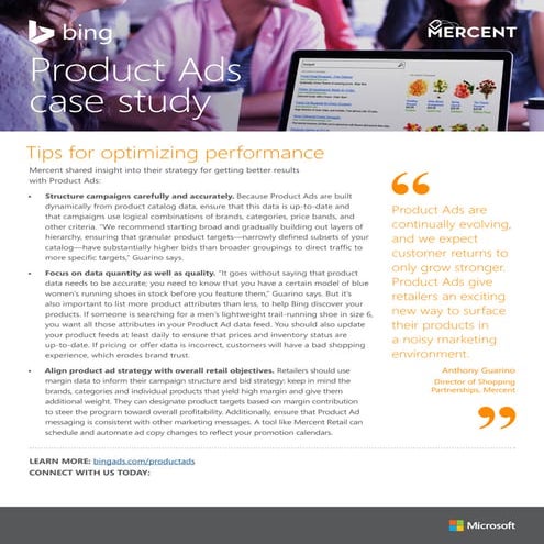 Introducing Product Ads for Bing Ads | PDF