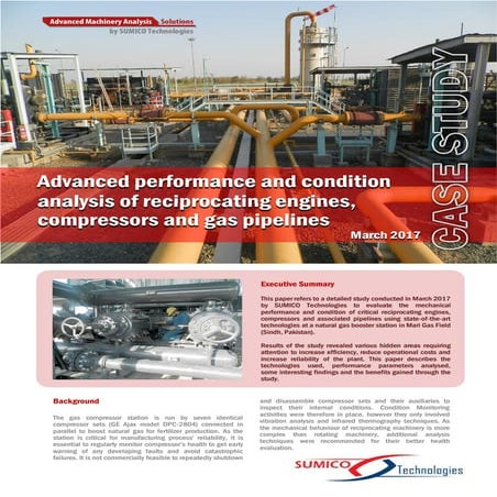 CASE STUDY: Health analysis of reciprocating engines, compressors and ...