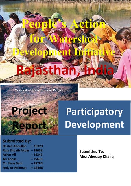 Case study report participatory development-Rajistan India