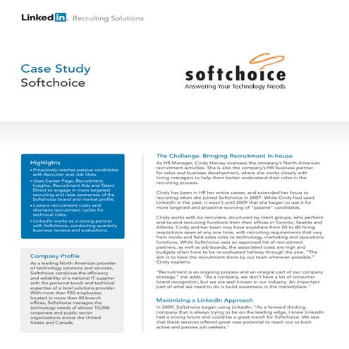 Case Study Softchoice