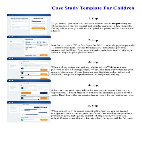 Case Study Template For Children | PDF