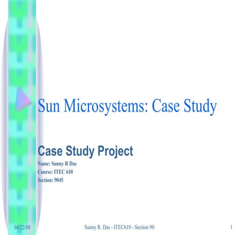 Sun Microsystems:Case Studyv1