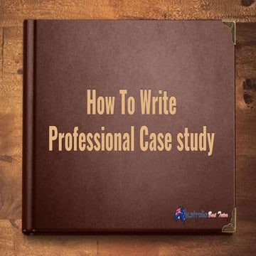 Case study writing help