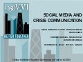 Social media and crisis communication in higher ed