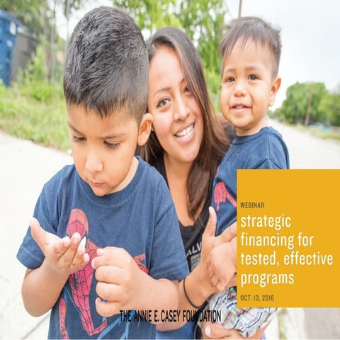 Strategic Financing for Tested, Effective Programs