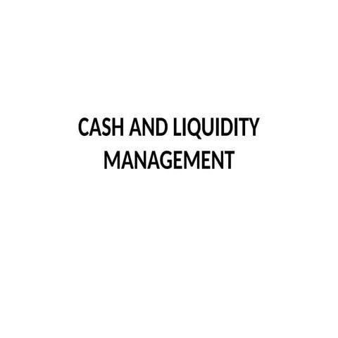 Cash management | PPSX