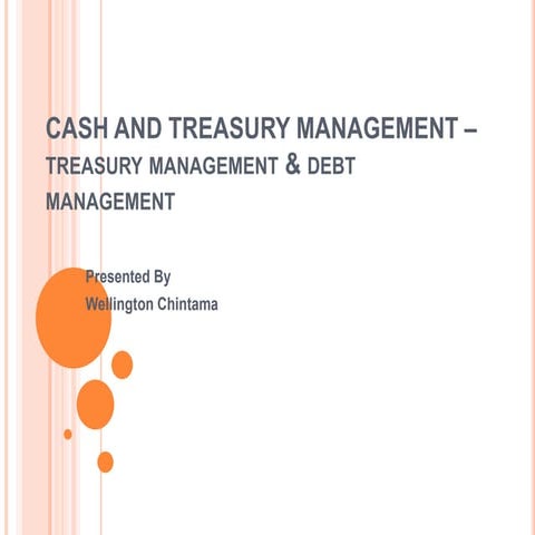 Cash and treasury management