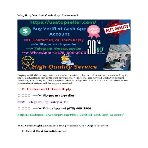 Buy Verified Cash App Accounts Secure Your Transactions And All documents for...