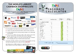 Cashback Calculator ($USD$)