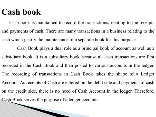 Cashbook and Errors in Financial Accounting