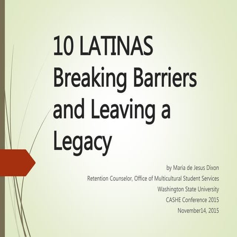 10 LATINAS Breaking Barriers and Leaving a Legacy