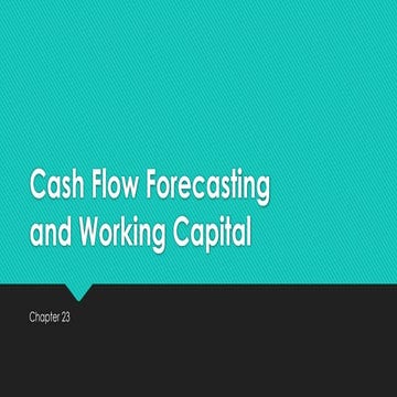 cashflow Cash Flow Forecastingand Working Capital.pptx
