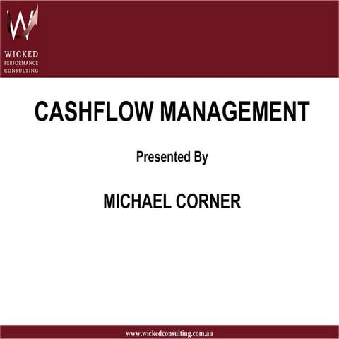 Cashflow management 2012